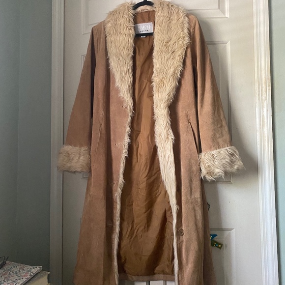 Genuine real leather suede penny lane coat - Picture 1 of 8